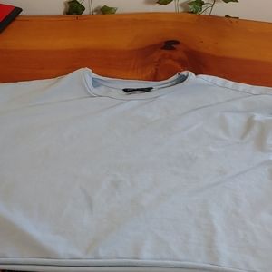 Light blue crop top t
